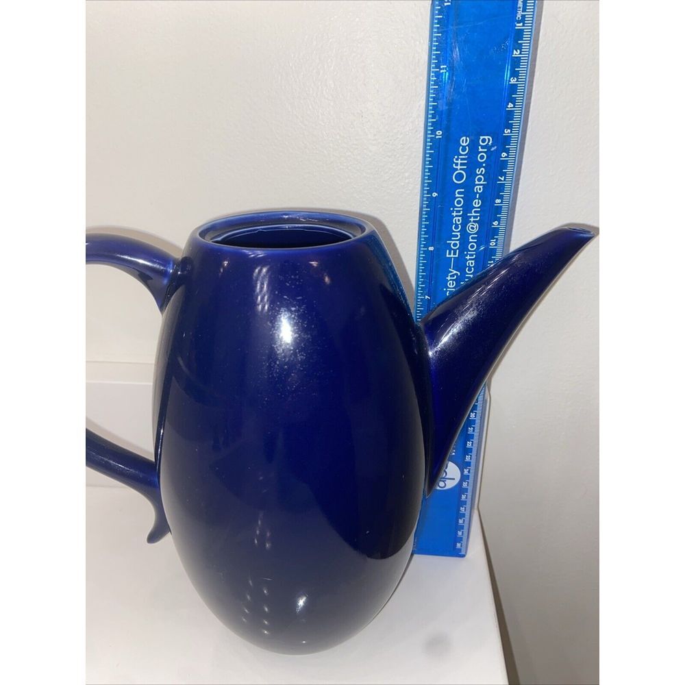 Lindt Stymeist Yo-Han Cobalt Blue Colorways Coffee Pot 11" Rare No Lid‎ Ceramic - Picture 5 of 6